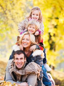 Cheerful loving family 